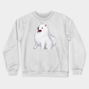 Cute Samoyed Drawing Crewneck Sweatshirt